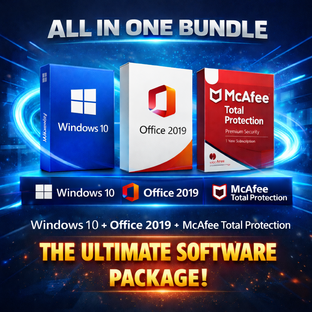 ChatGPT Image Feb 10, 2026, 02_03_46 PM Windows 10 +Office 2019 + McAfee All-in-One Software Bundle - Image 1